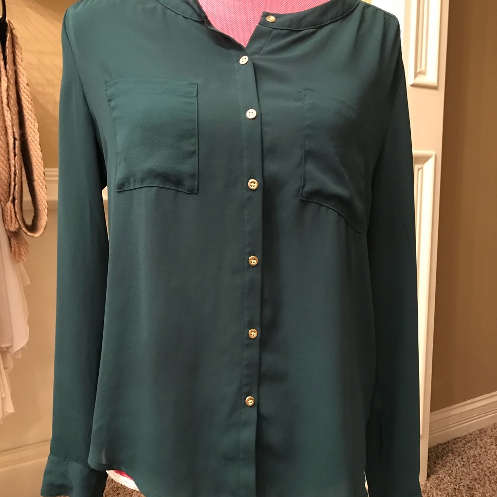 Green blouse